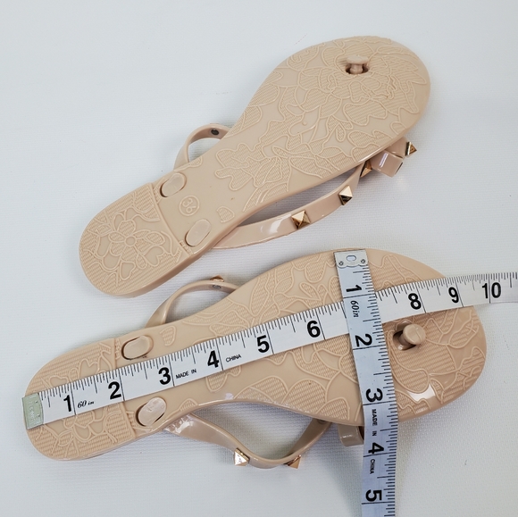 Studded Bow Rubber Flip Flops - Picture 5 of 13